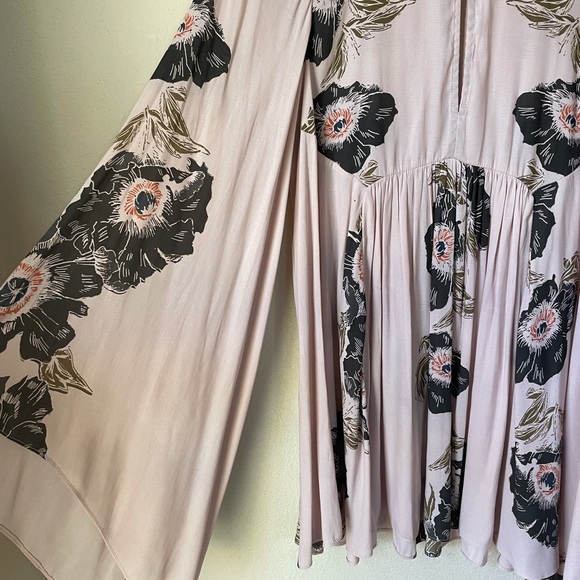 Free People Light Pink Floral Dress - Picture 3 of 9